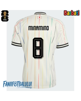 Japonia Takumi Minamino #8 Tricou Fotbal Replică Mondial 2026 Barbati Deplasare